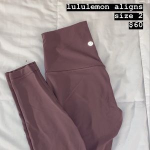 lululemon full length size 2 aligns
